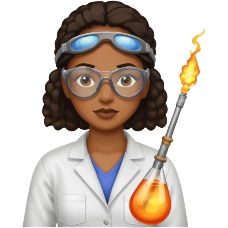 Glass Blower black woman emoji