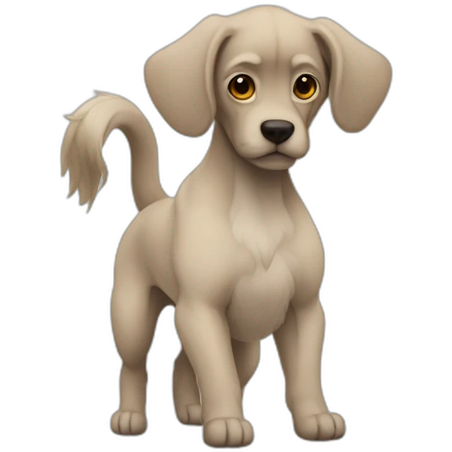 Perra flaca de patas largas  emoji