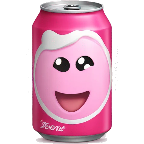 Baby pink cola can emoji