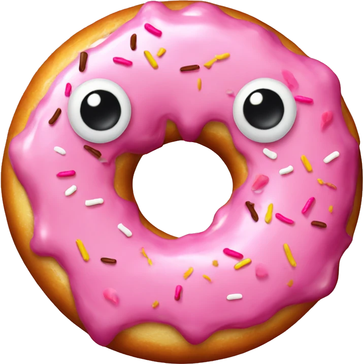 make me a smiling pink frostest donut emoji