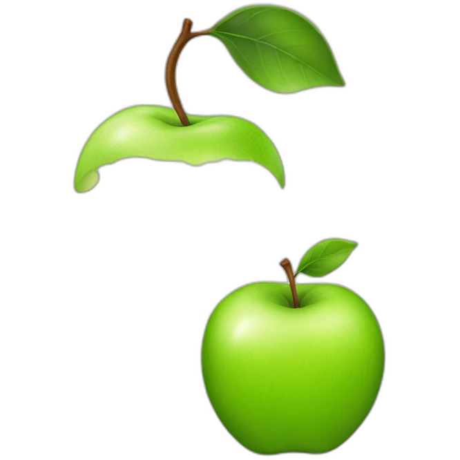 green apple emoji