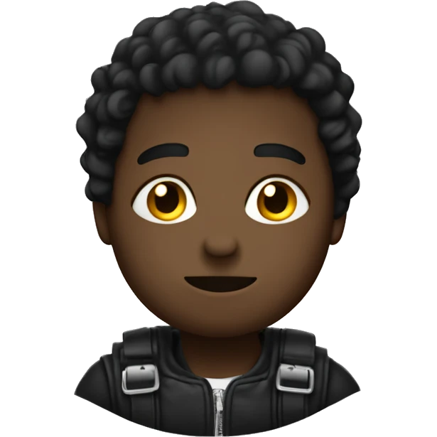 garcon noir avec des locks  emoji