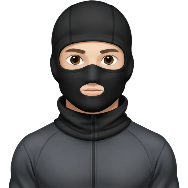 Парень в спортивном костюме и Балаклаве  emoji