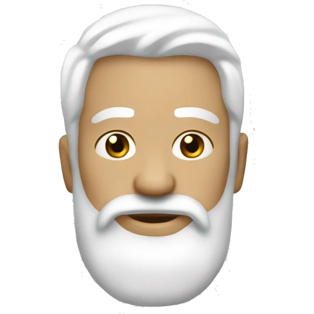 Men with white beard and white chutta emoji