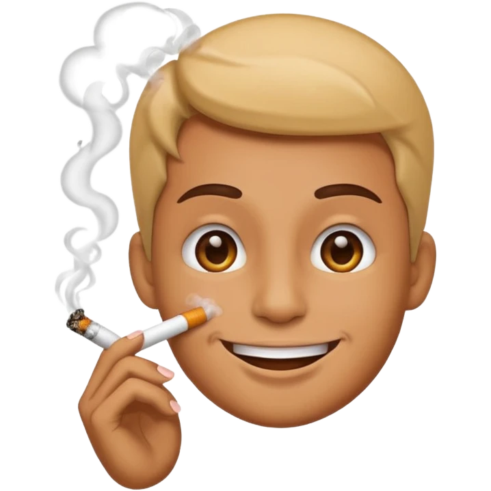 Emoji smoking emoji