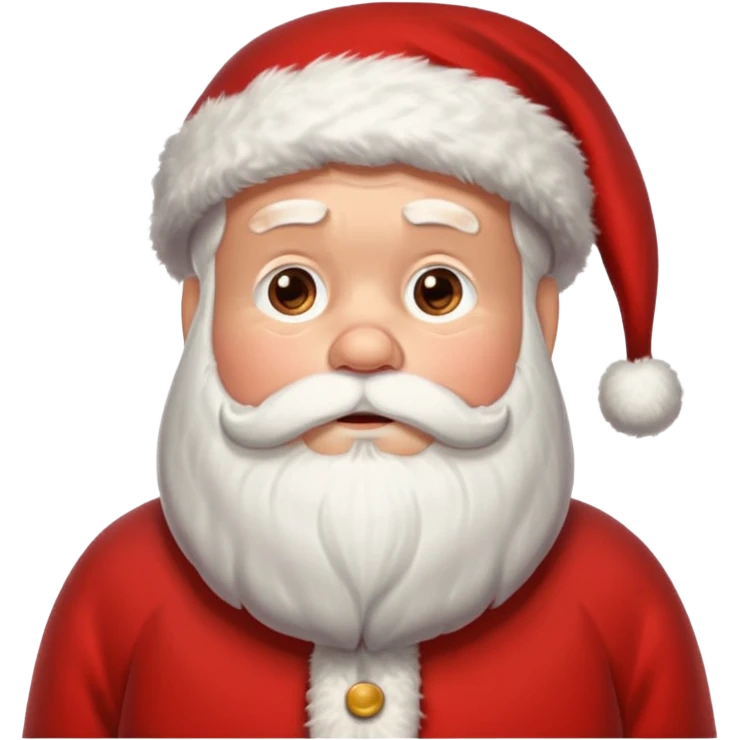Very tired santa clause emoji