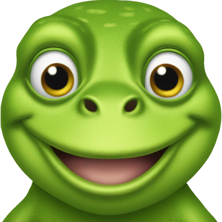 frog doing shrek emoji