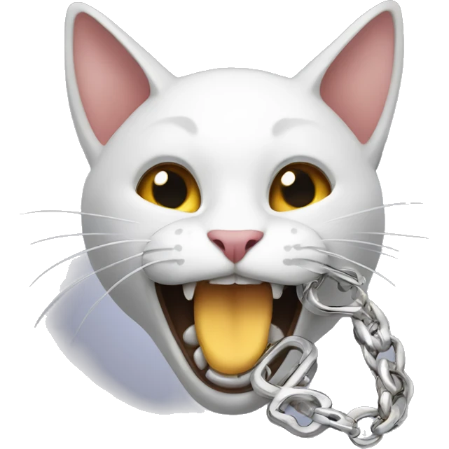 Cat biting ur bracelet  emoji