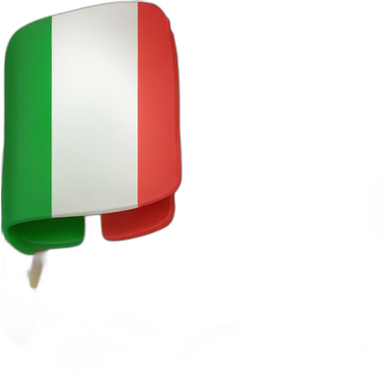 italian book in italian flag colours emoji