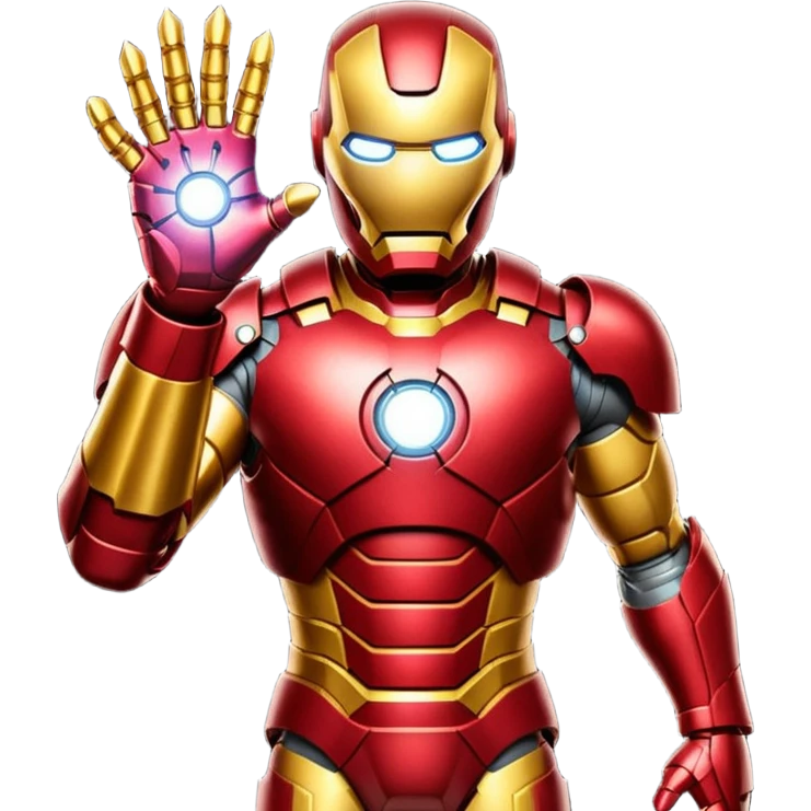 create an ironman with the infinity gauntlet emoji emoji