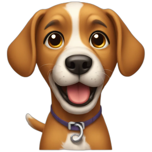 dog playng emoji