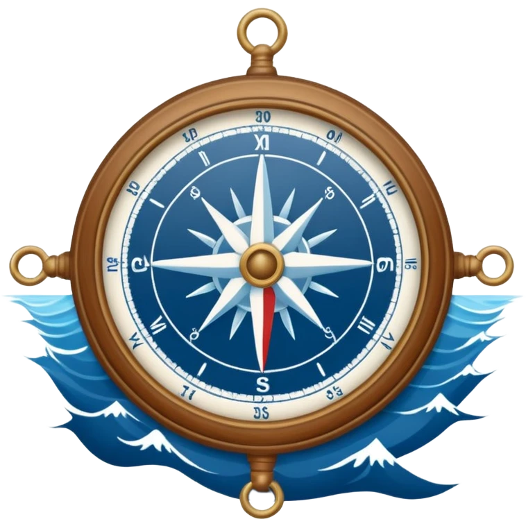 blue-white sea navigation chart emoji