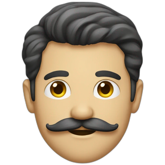 homme avec une petite moustache emoji