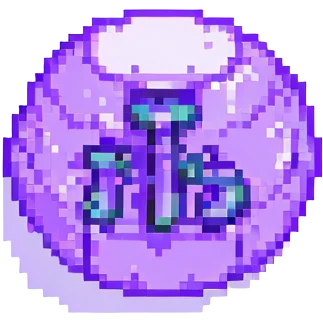 BTS logo pixel art style purple color scheme emoji