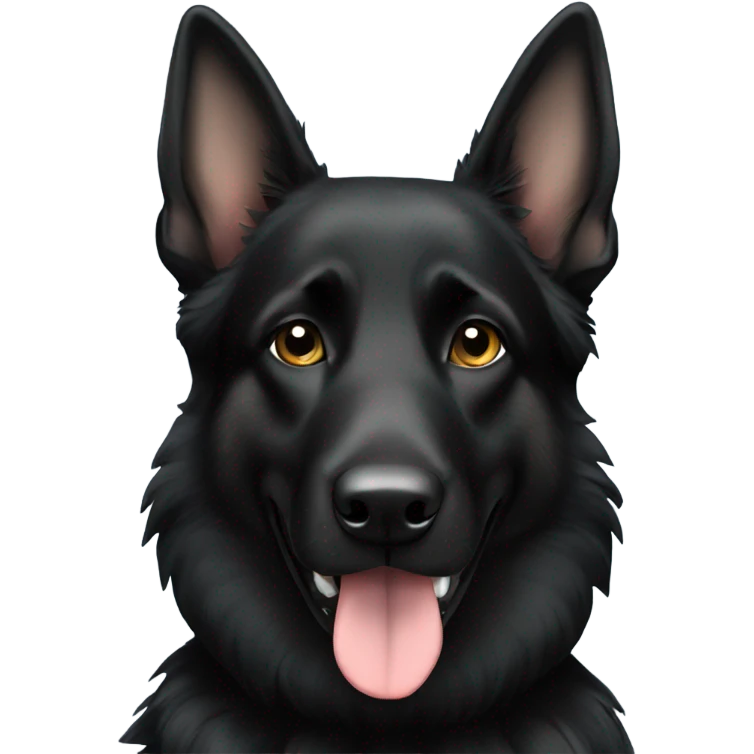 Black german shepherd  emoji