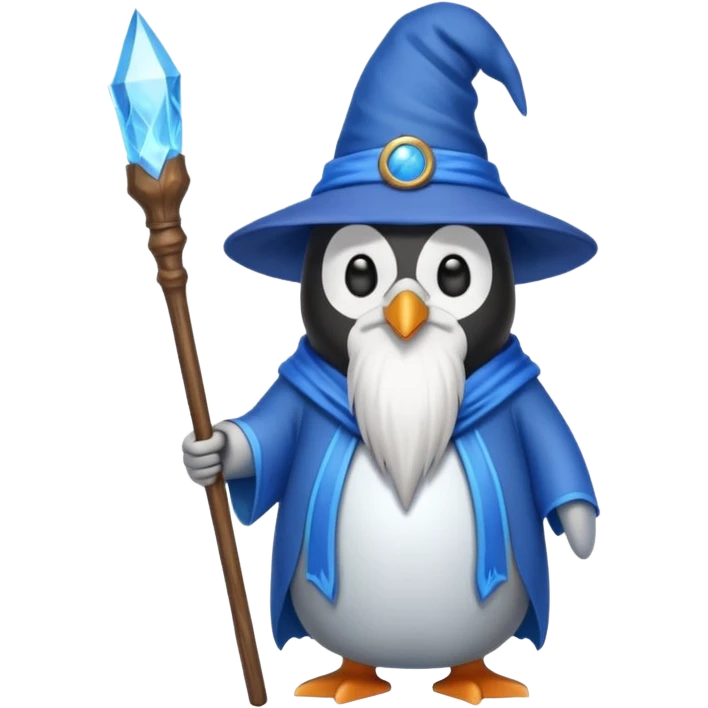 Penguin Wizard emoji