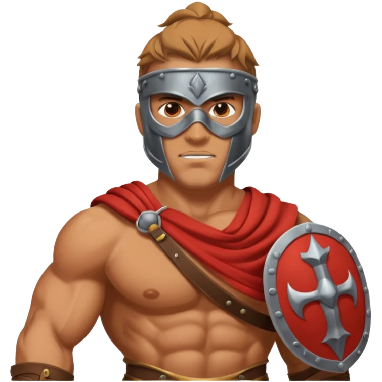 gladiator with mask emoji