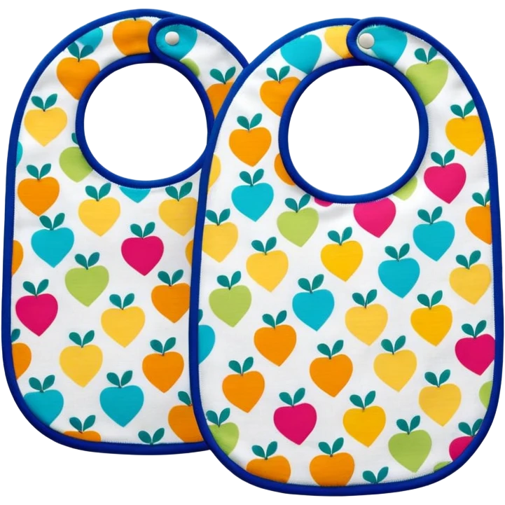 Patterned Baby Bibs emoji