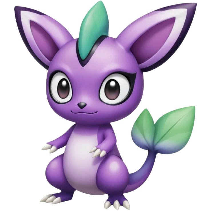 Violet-purple-black-white-gradients Meloetta-Larvitar-Axew-Chatot-Pokémon-Fakémon-creature emoji