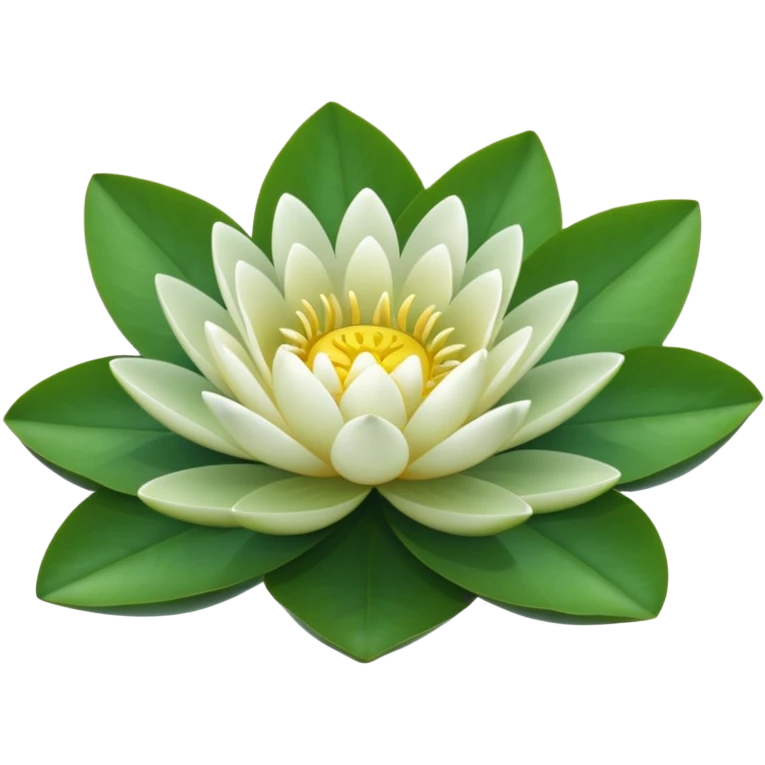 water lily circle leaf emoji