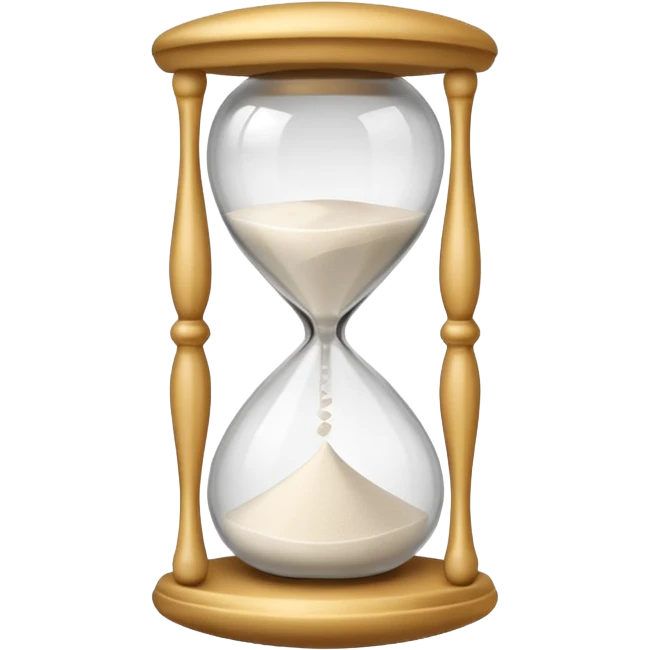 white Hourglasse emoji