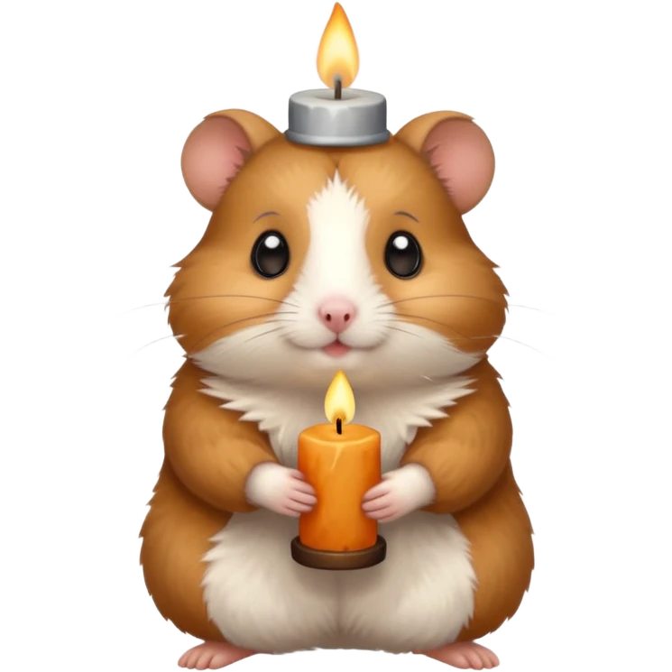 candle-holding hamster emoji