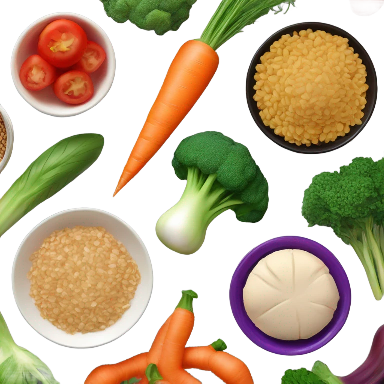 healthy plate of food emoji
