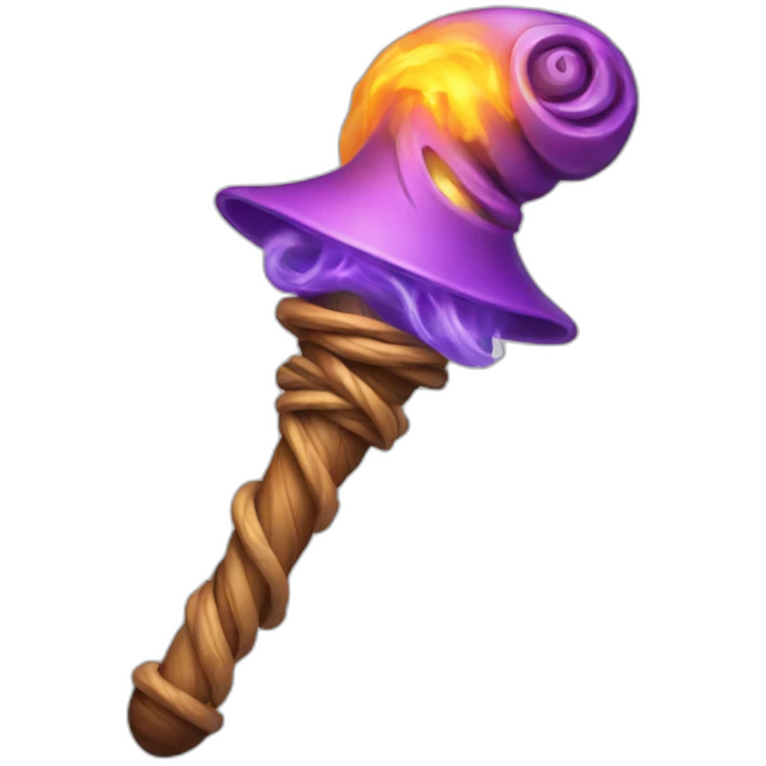 Twisted magic wand emoji
