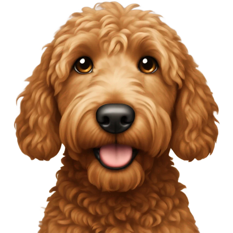 Golden doodle red brown emoji