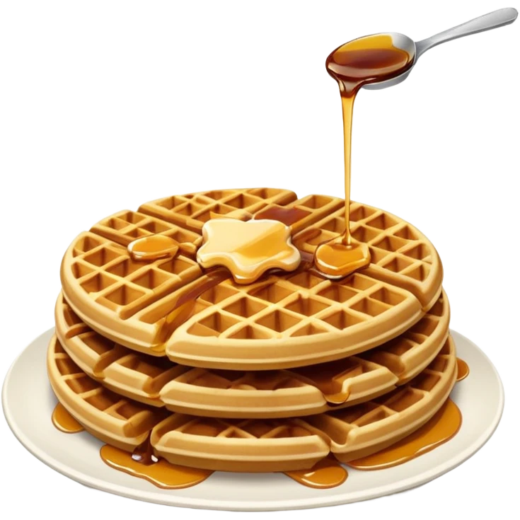 Eating waffles emoji