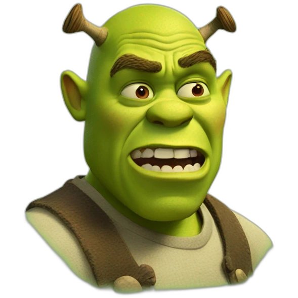 Shrek getting mad emoji