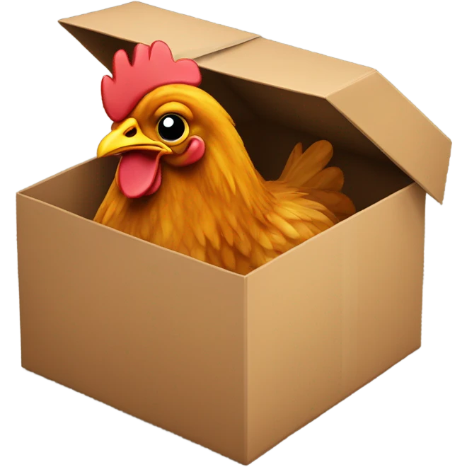 Chicken in a box  emoji
