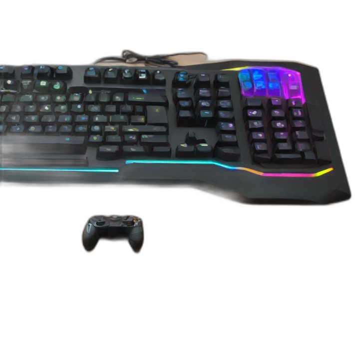 pc gaming rgb and black on the table ryobi emoji