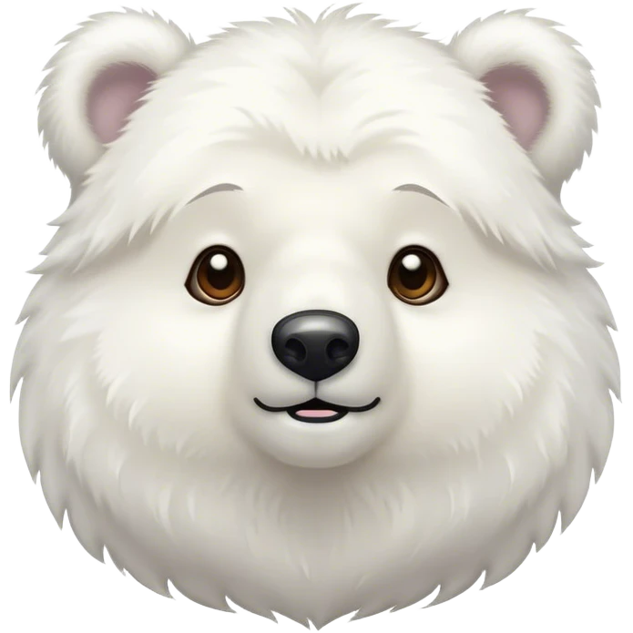 cute white bear emoji