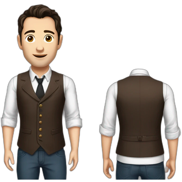 Joseph Gordon-Levitt waistcoat emoji