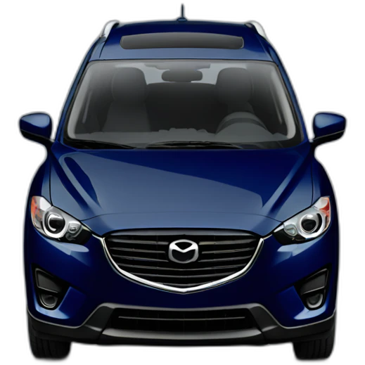 The car Dark blue Mazda cx5 emoji