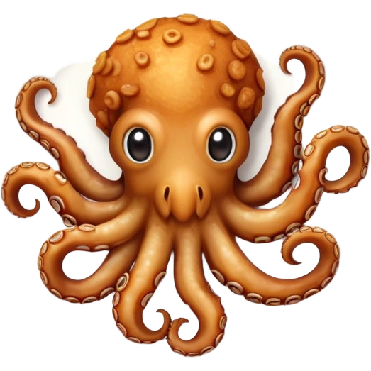 Plate of deep fried baby octopus  emoji