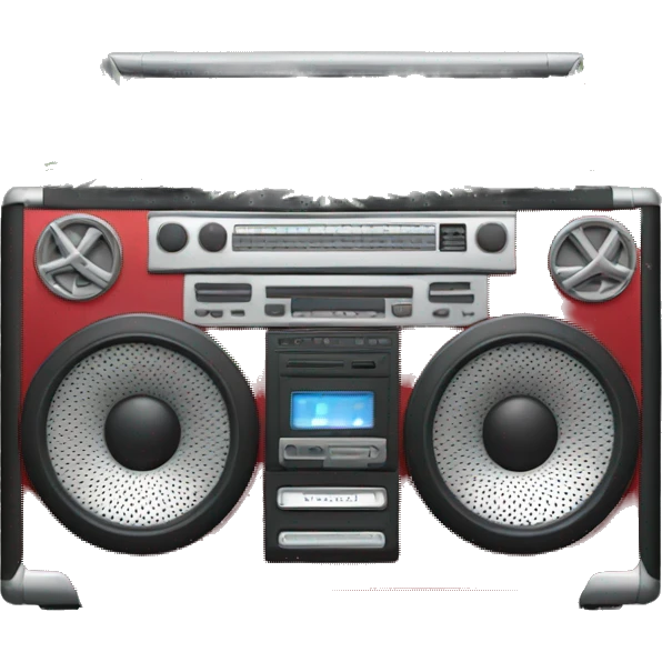 Christmas boombox emoji