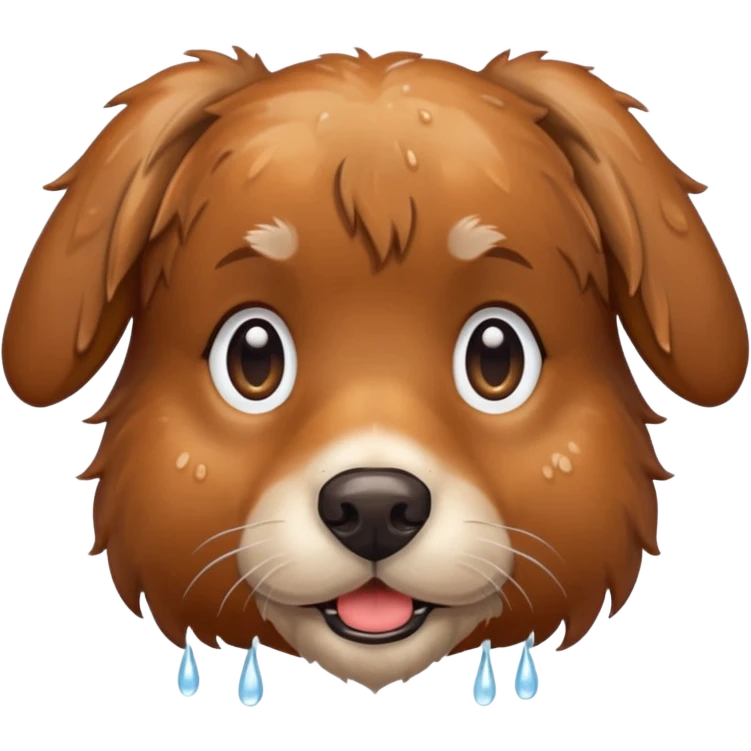 Bathing dog emoji