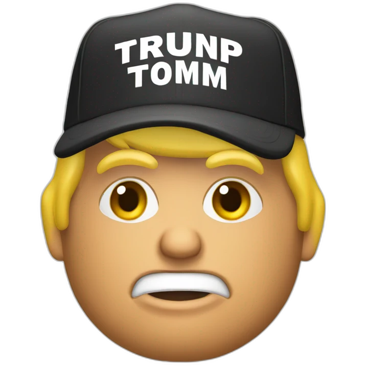 Trump with cap with Winerz written on it emoji