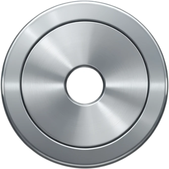 flat metal washer disc. emoji