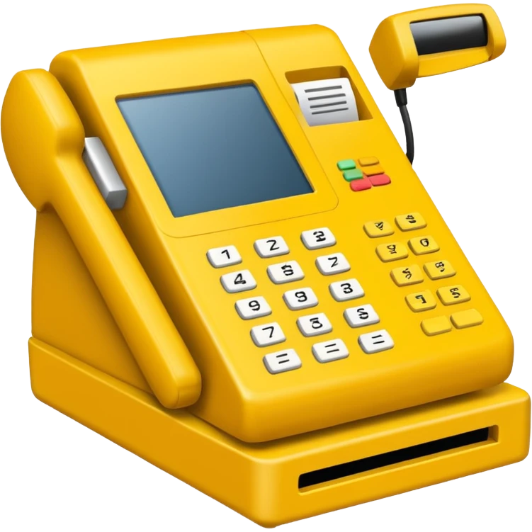 yellow pos terminal emoji