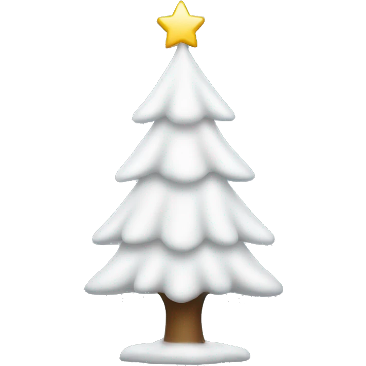 White Christmas tree emoji