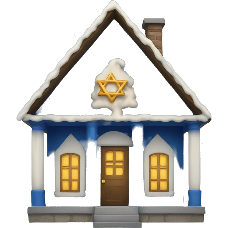 Hanukkah house emoji