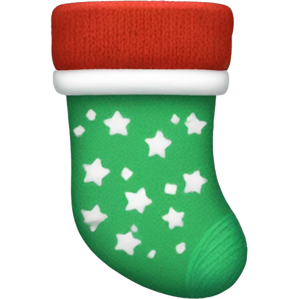 Christmas sock emoji