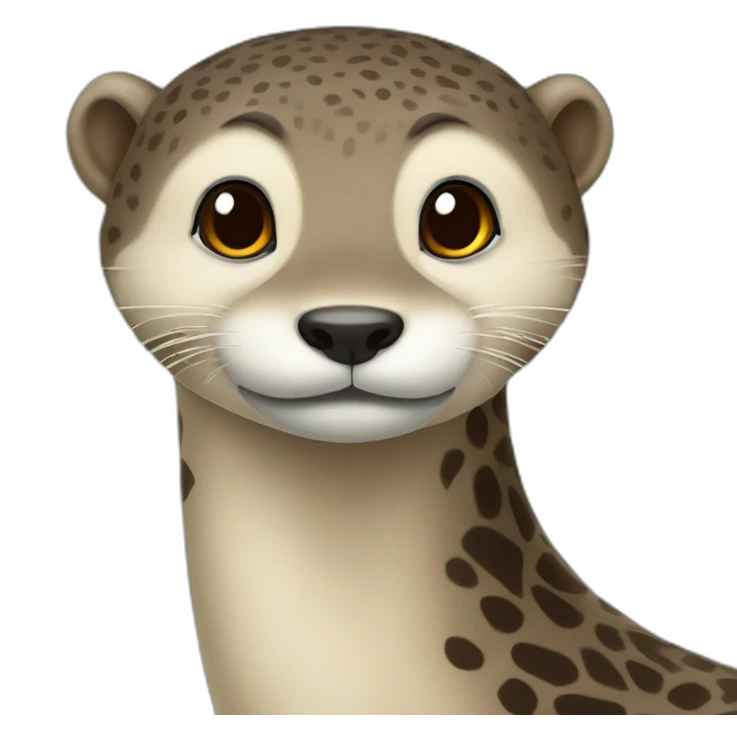 Loutre sur girafe emoji