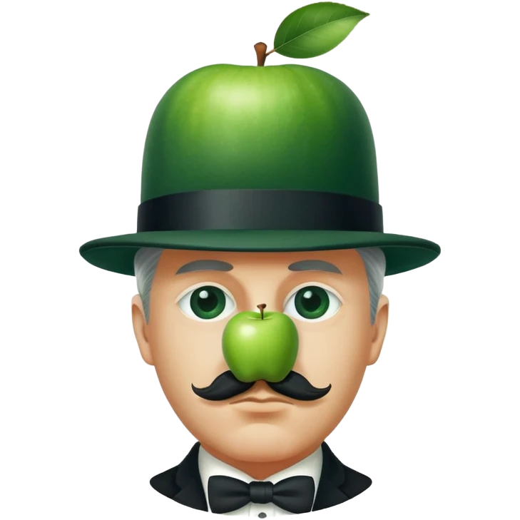 Magritte “the son of man”  emoji