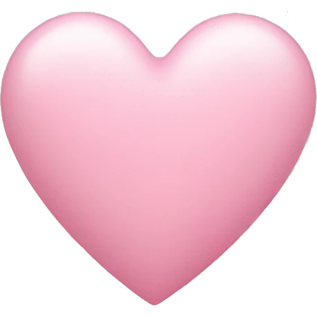 Light pink heart  emoji