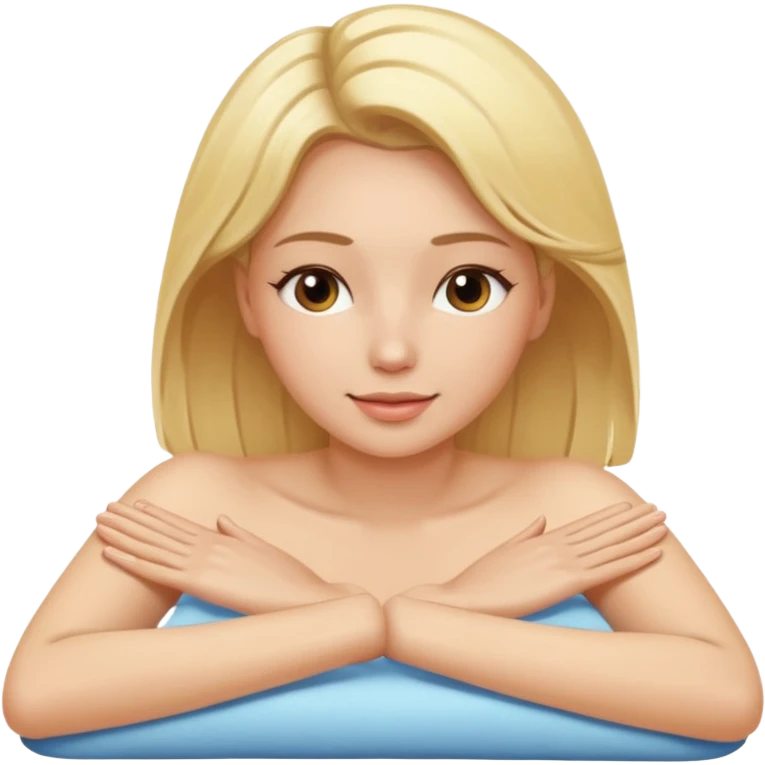 Massage blonde emoji