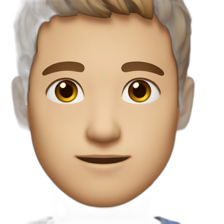 Man, 25, brown hair, brown eyes, short hair emoji
